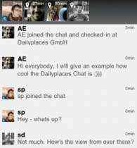 chatear en tiempo real con Daylyplaces