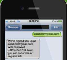 Shotput: suscribirse a boletines por SMS