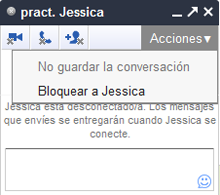 Bloquear contacto del chat de Google