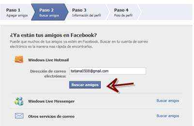 Amigos en Facebook