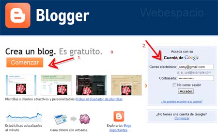 crear un blog