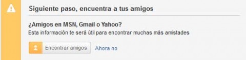 buscar amigos de MSN, Gmail o Yahoo en  tuenti