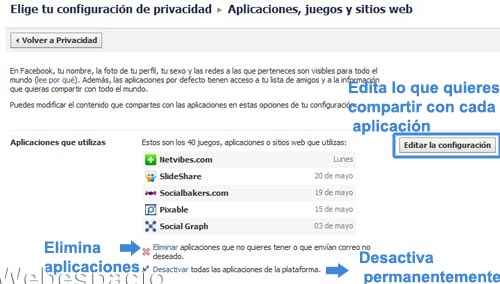 controla privacidad en aplicaciones facebook 