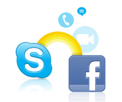 facebook con skype