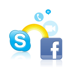 facebook con skype