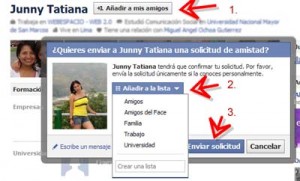 agregar amigos a listas de facebook