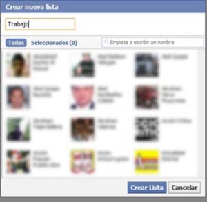 listas de amigos de facebook