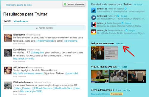 herramienta buscar fotos de twitter
