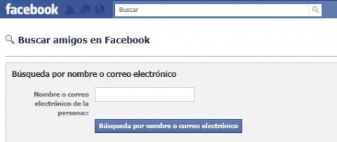 buscar amigos en Facebook