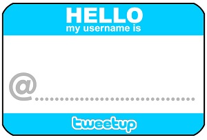 Tweetup sticker