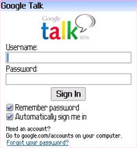 Gtalk de Blackberry 