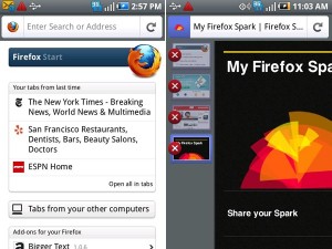 Capturas de Firefox en Android