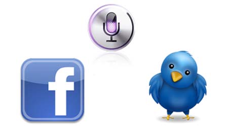 Actualizar facebook y twitter con siri