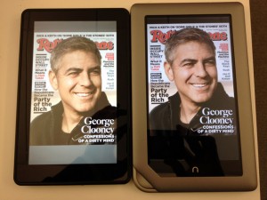 Nook Tablet y Kindle Fire revistas