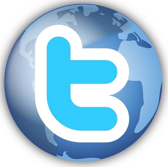 Logo de Twitter en el mundo