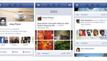 El nuevo perfil Facebook Timeline llegó a los móviles