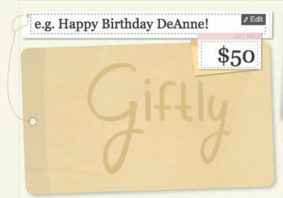 Giftly: envía tarjetas de regalos virtuales para canjear en tiendas