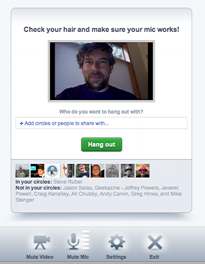 Google plus Hangout