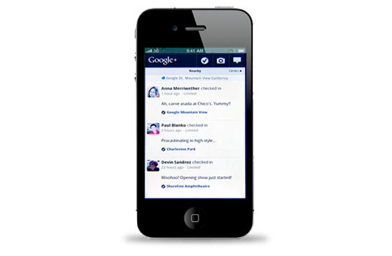 Google plus en iPhone