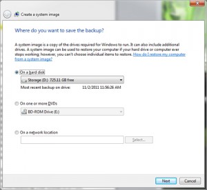 Como recuperar desde una imagen el Windows7