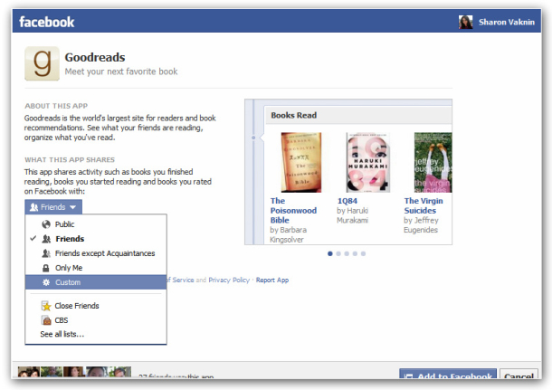 Aplicaciones nuevas de Facebook