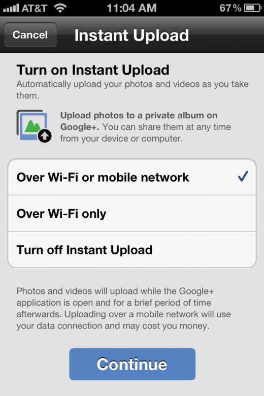 Nuevo Google+ para iOS con subida instantánea de fotos y videos