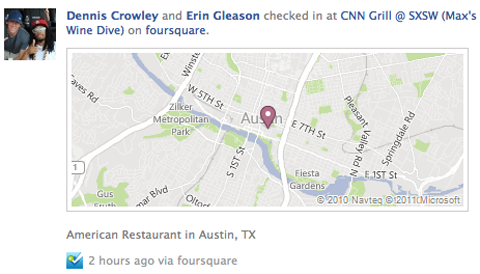 Foursquare actualiza aplicación para la Biografía (Timeline) de Facebook