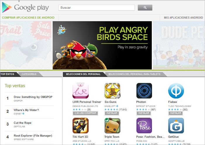 Google Play: aplicaciones de Android, música, películas y libros
