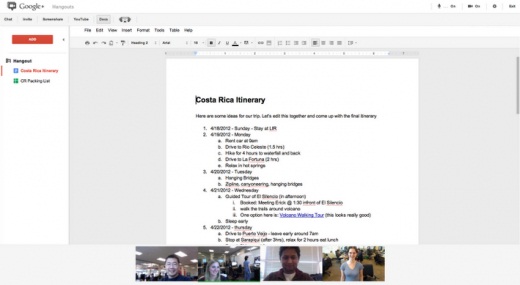 Google+ agrega Google Docs en hangouts y mejora organización de fotos