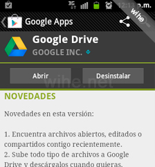 abrir drive android