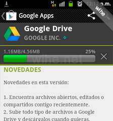 descargando google drive