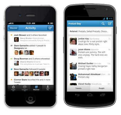 Llegaron las actualizaciones de Twitter para iPhone y Android