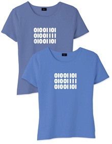 camisetas codigos binarios