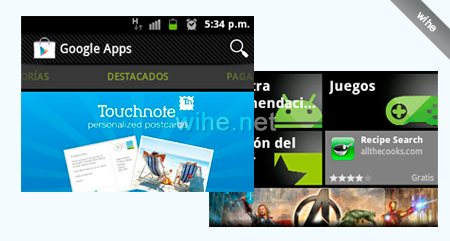 Aplicaciones Google Play