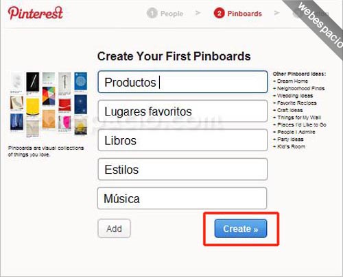 Cómo registrarte en Pinterest (invitaciones) paso 6