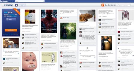 Tu perfil de Facebook al estilo Pinterest con PinView