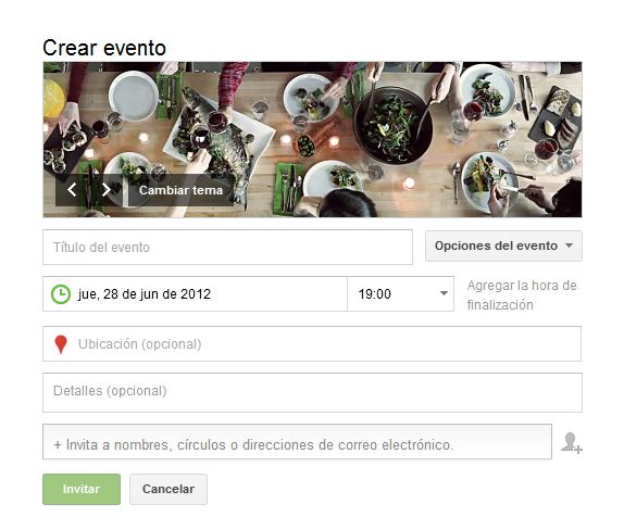 Google+ Eventos