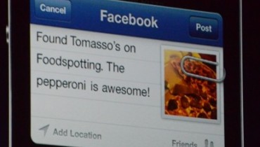 Apple iOS 6 integración a Facebook
