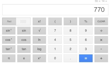 Google añade calculadora con 34 botones a las búsquedas