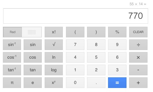 Google añade calculadora con 34 botones a las búsquedas