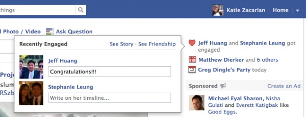 Facebook bodas y compromisos