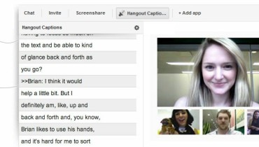Hangout Captions