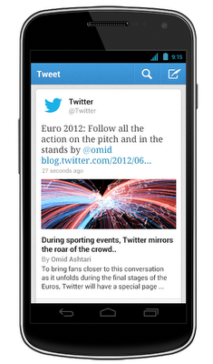 Twitter para iPhone y Android