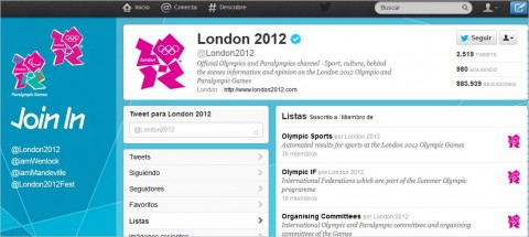 Los Juegos Olímpicos Londres 2012 en las redes sociales