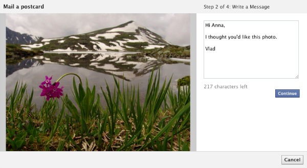 Facebook prueba convertir fotos en postales impresas