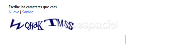 captcha de registro outlook