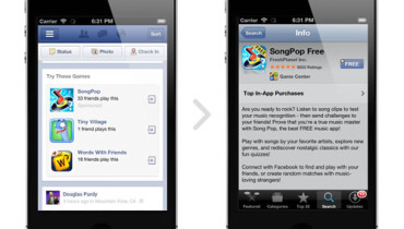 Facebook prueba anuncios sobre aplicaciones en móviles