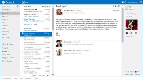  Outlook.com y redes sociales