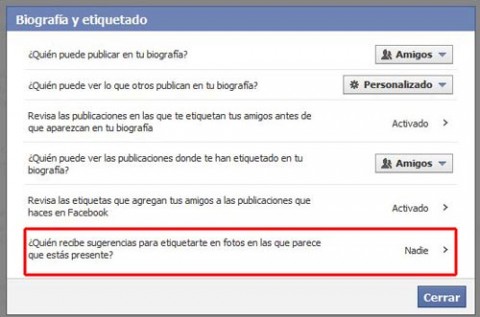 etiquetas en facebook