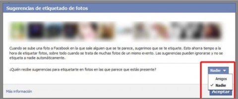 etiquetas de fotos en el perfil